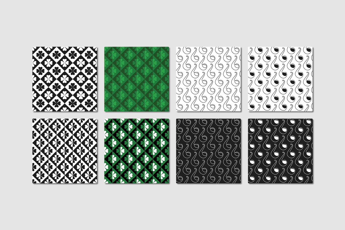 Shamrock (&) - 16 Seamless Patterns, a Pattern Graphic by Tustan (Photo 3 of 4)