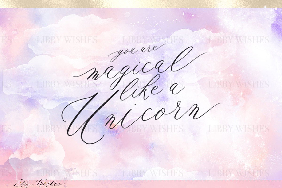 Unicorn Dreams clipart, an Illustration by Libby Wishes (Photo 10 of 11)