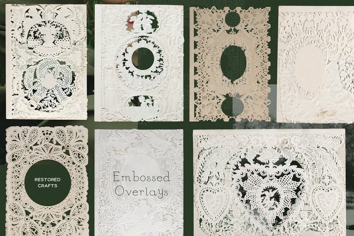 Emboss Lace Frames & Vintage Paper, an Object Graphic by Laras Wonderland (Photo 3 of 21)