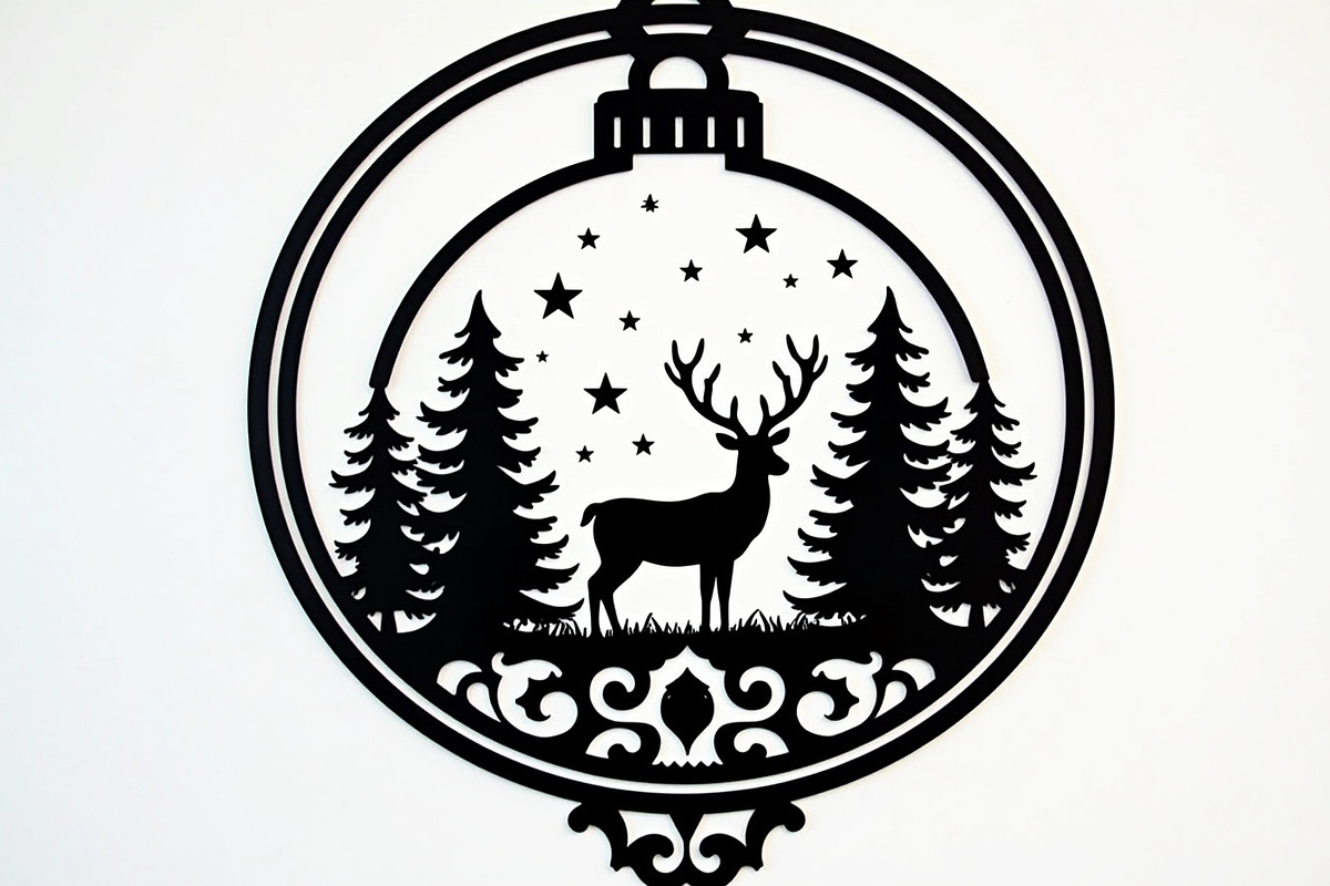 Christmas Laser Cut Ornament Bundle, a Graphic by musafir_fashion (Photo 13 of 16)