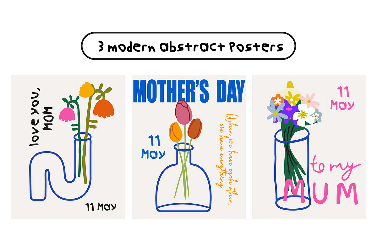 Mother's Day Collection, a Seasonal Illustration by Luamor (Photo 9 of 16)