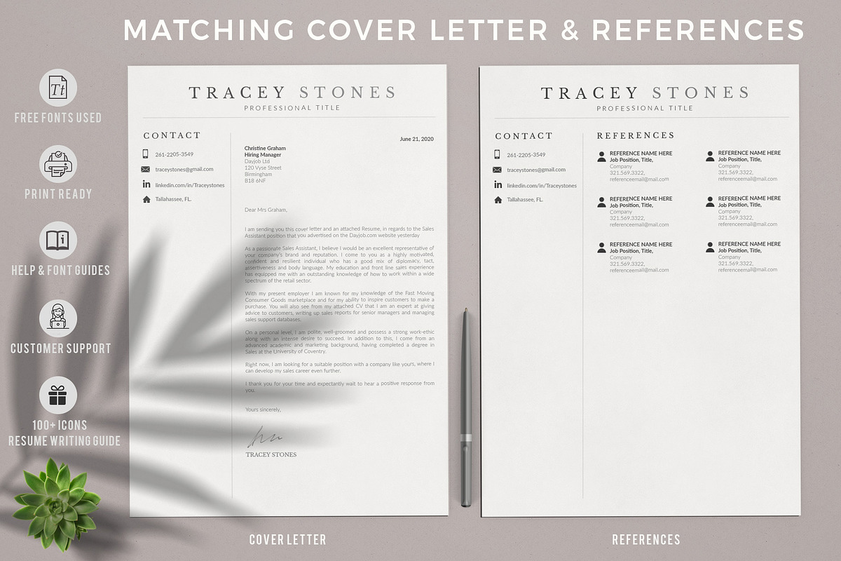 Easy Resume and Cover Letter Format preview 3