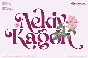 AEKIY KAGON — Elegant Bold Serif
