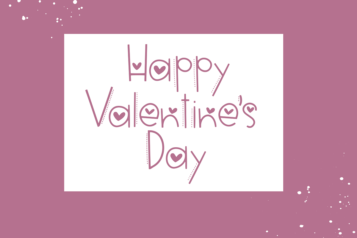 Hi Valentine - Valentine's Day Font preview 4