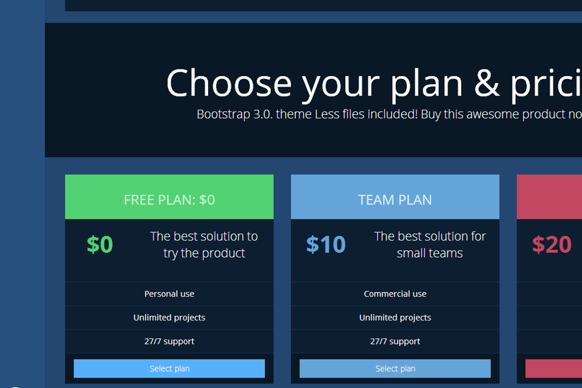 Bootstrap 3.0. theme DRON dark UI, a Bootstrap Template by Bootstraptor (Photo 5 of 5)