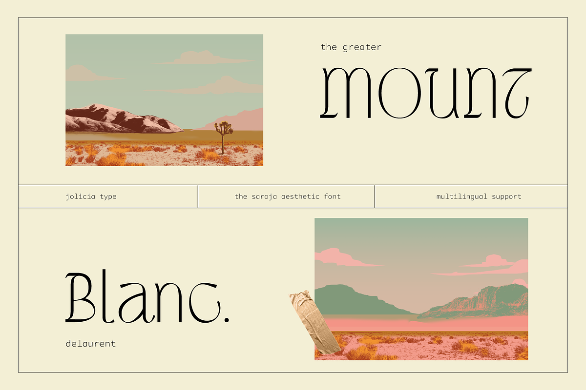 The Saroja | Aesthetic Font, a Sans Serif Font by Jolicia Type (Photo 6 of 11)