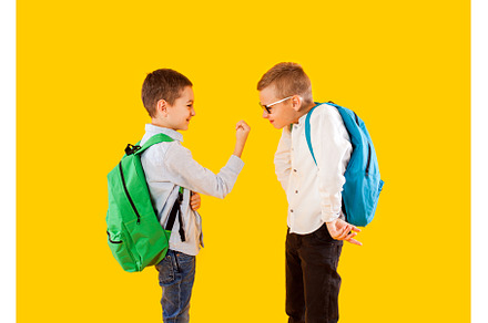 Cute schoolboys in uniform with, a School & Education Photo by oksix