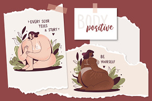 Body Positive Girls Illustrations, a Person Illustration by Frizenasya