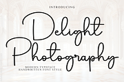 Delight Photography, a Handwritten Font by FreshTypeINK (Thumbnail 1 of 8)