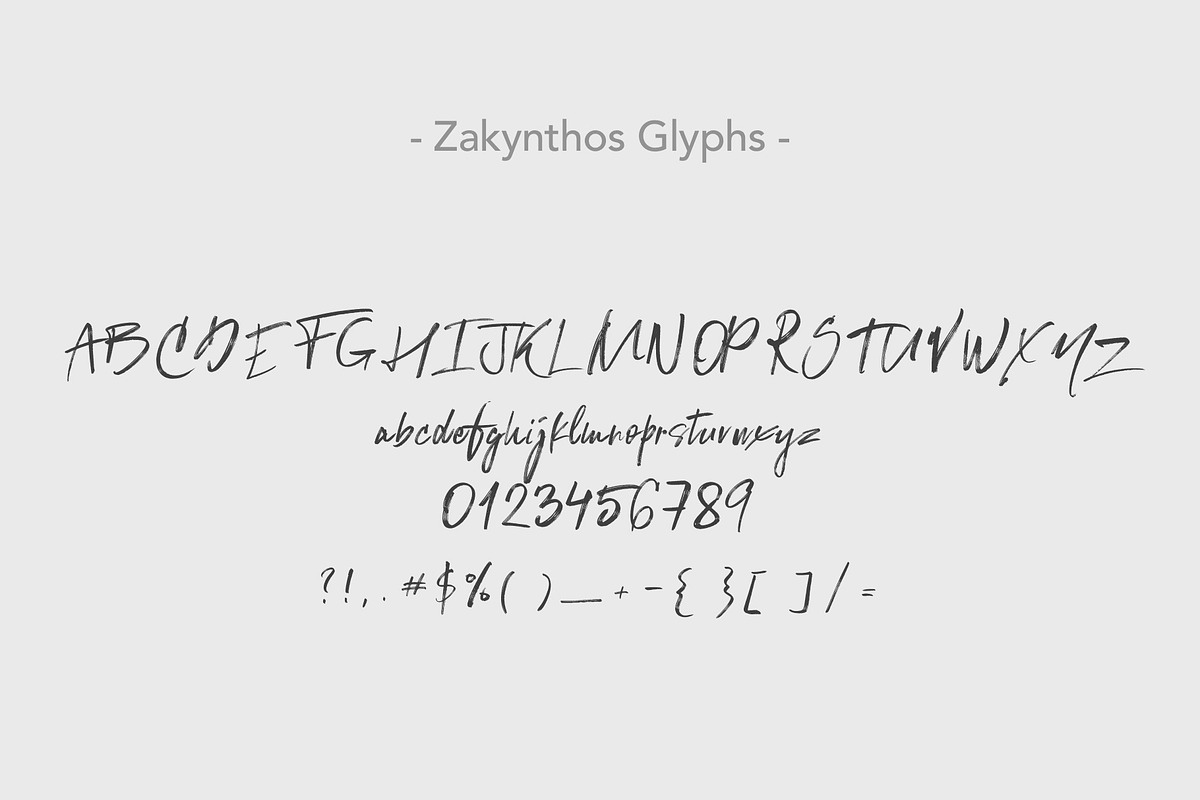 Zakynthos Signature Font preview 6