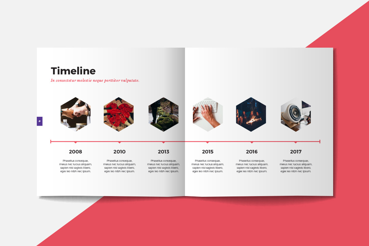 Square Portfolio Brochure Template, a Brochure Template by RWstudio (Photo 4 of 7)