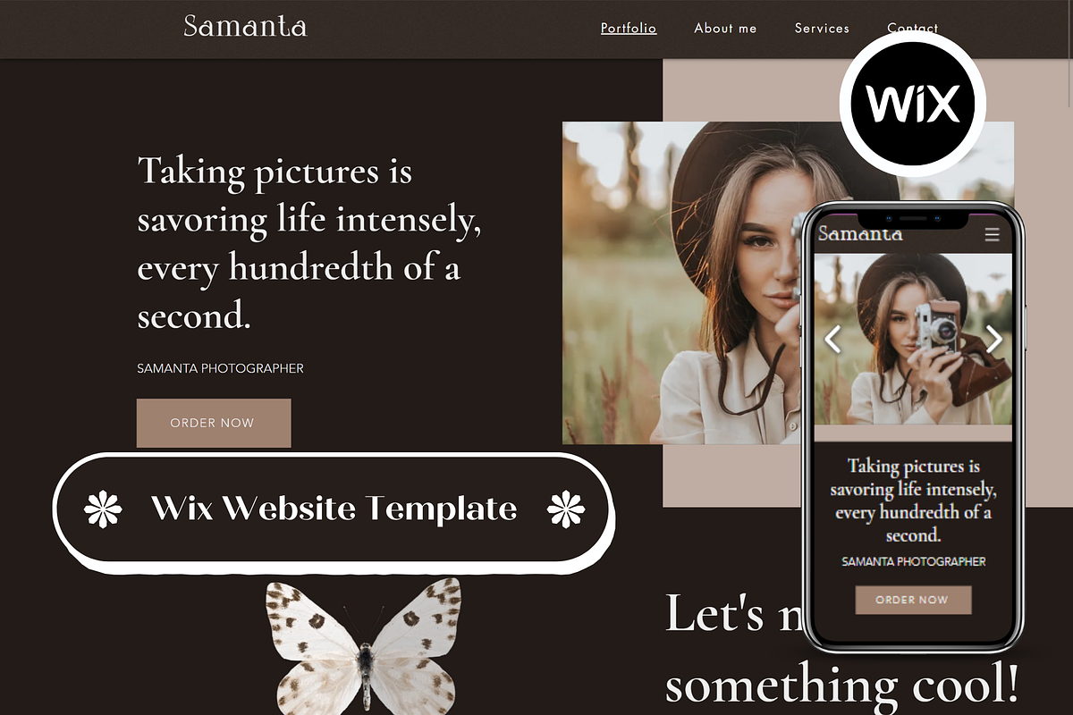 Wix Website Template Photographer, a Wix Template by Wixify Studio (Photo 1 of 12)