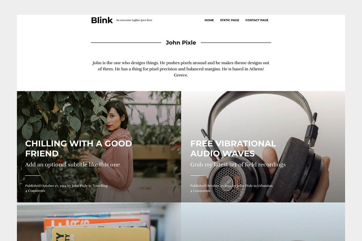Blink - A WordPress blogging theme, a WordPress Template by Codestag (Photo 3 of 5)