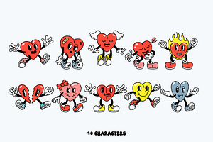 Whimsy Hearts Cartoon Characters