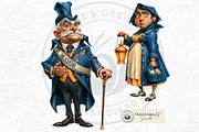 Teal Whimsy Borough Quirky Cliparts, a Person Illustration by ThatsDesignArt (Thumbnail 10 of 10)
