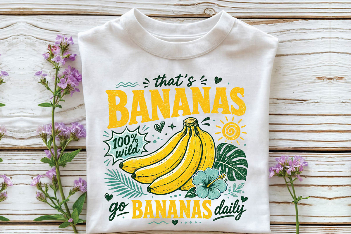 Bananas Daily Sublimation Design, a Seasonal Illustration by DreamPrint404 (Photo 2 of 6)