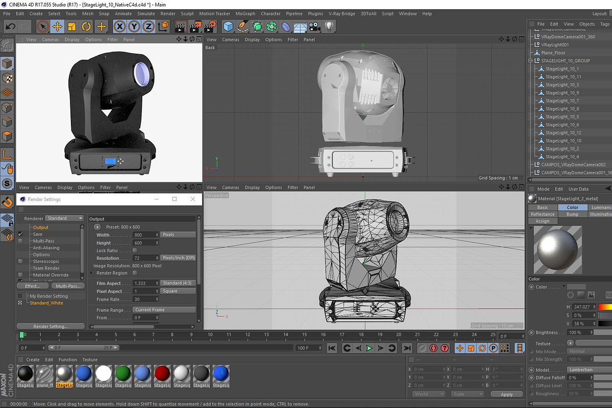 Stage Lighting Collection-14 PCS, an Object 3D Model by akerStudio (Photo 291 of 309)