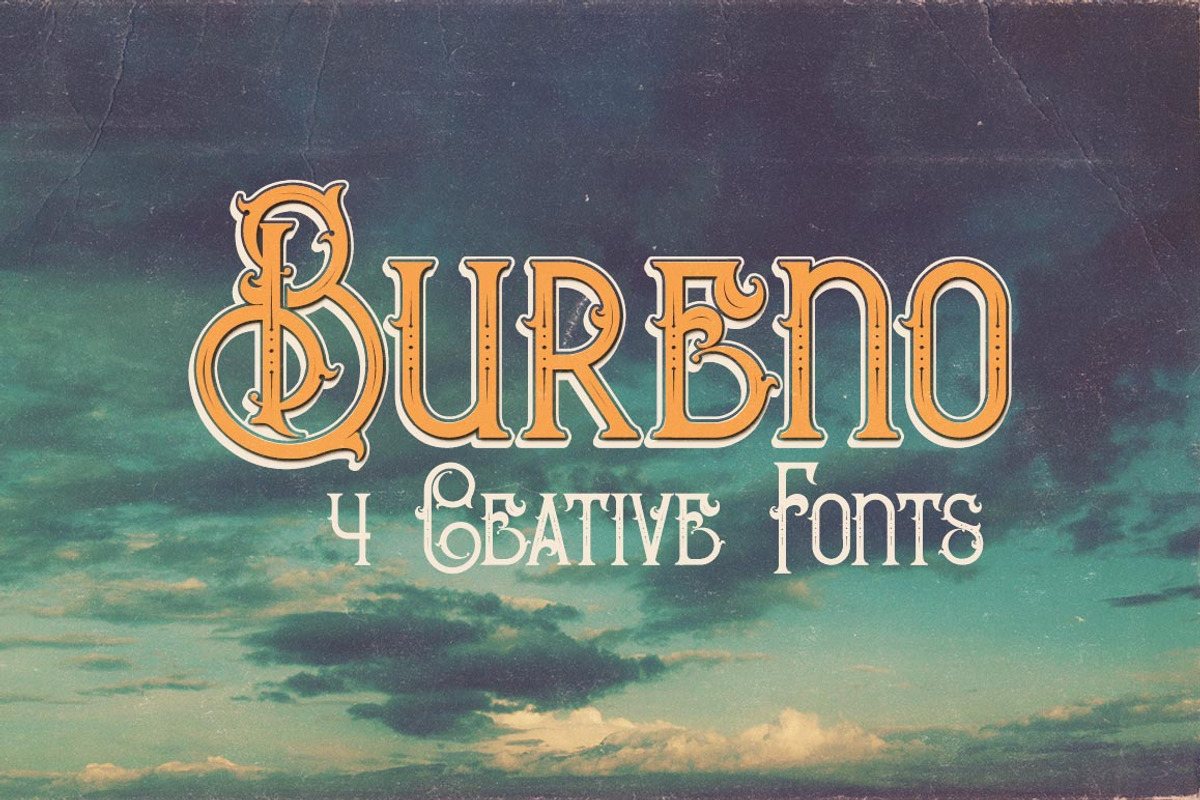 Bureno - Decorative Font, a Font by Cruzine (Photo 6 of 7)
