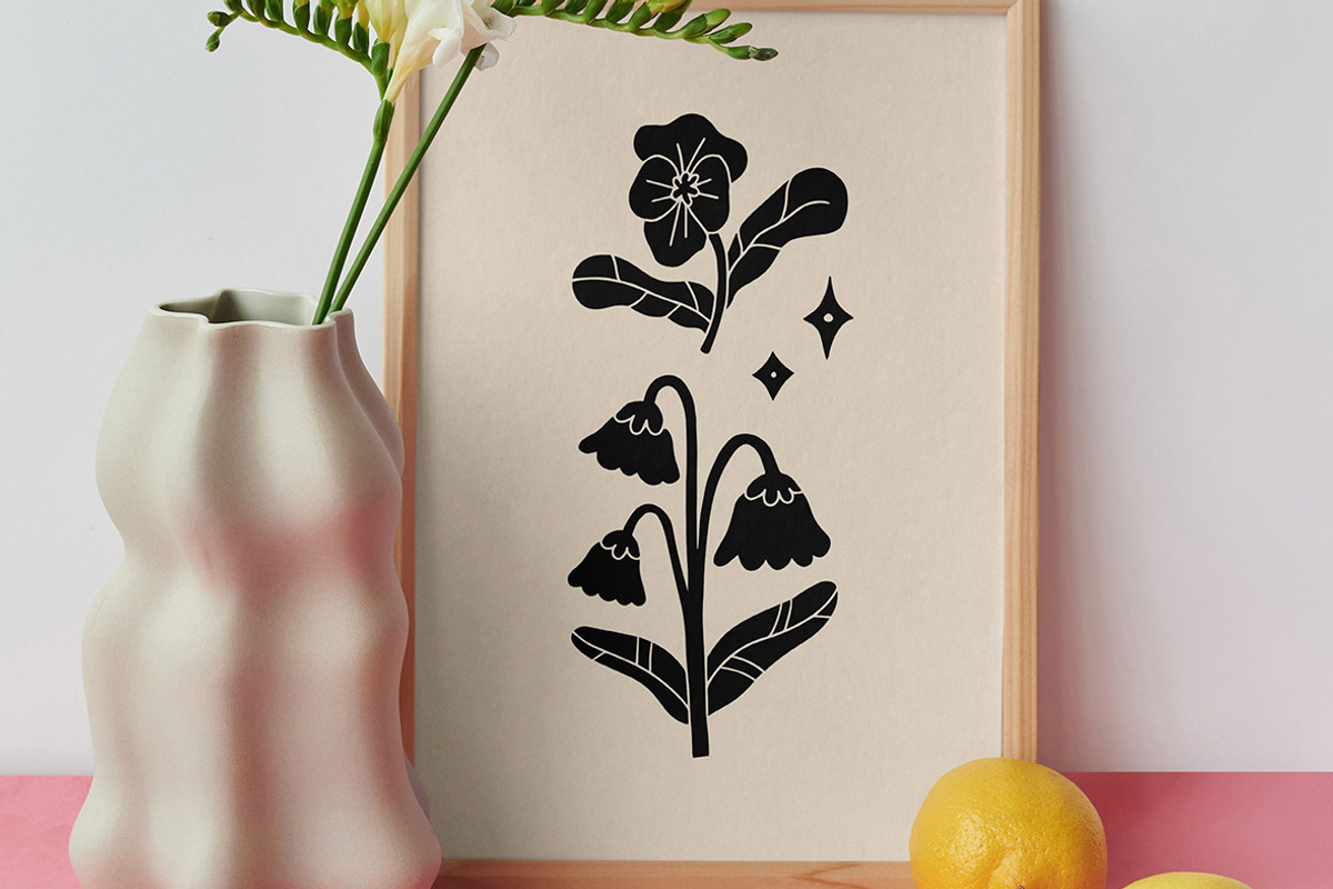 Wild Garden Linocut Bundle, an Illustration by ClayStudio (Photo 3 of 6)