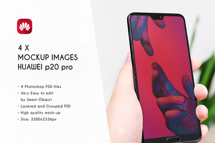 4 Huawei P20 Pro Mockup