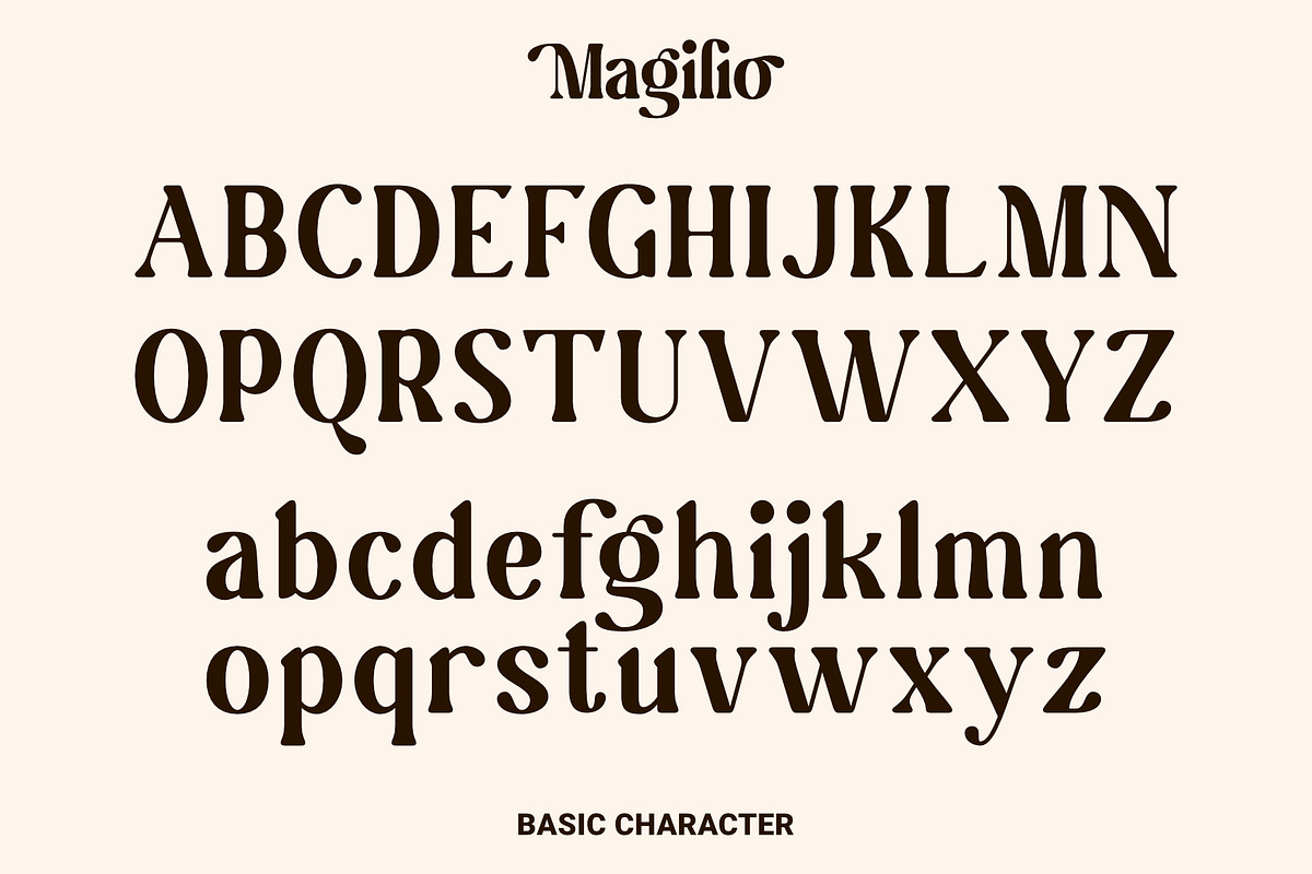 Magilio - A Chic Serif Fonts, a Serif Font by Prioritype Co (Photo 15 of 23)