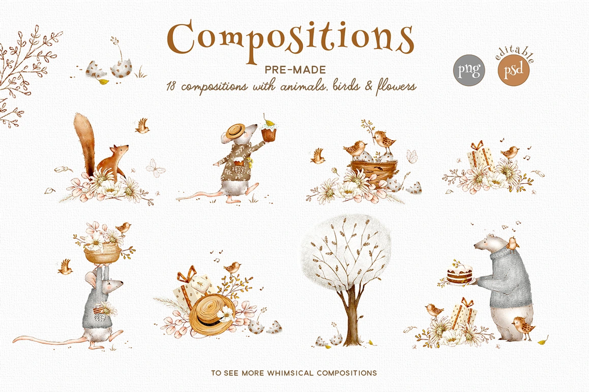 Four Seasons Animals Bundle, an Animal Illustration by TL Design (Photo 13 of 27)
