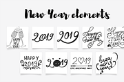 Hand Drawn Christmas Cards Elements, an Illustration by WakeUp600 (Thumbnail 6 of 6)