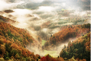 Misty mountain landscape, a Nature Photo by Nature and travel
