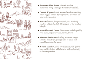 Cowboy Country Toile de Jouy Pattern, a Background Graphic by Hughes Studio (Thumbnail 4 of 8)