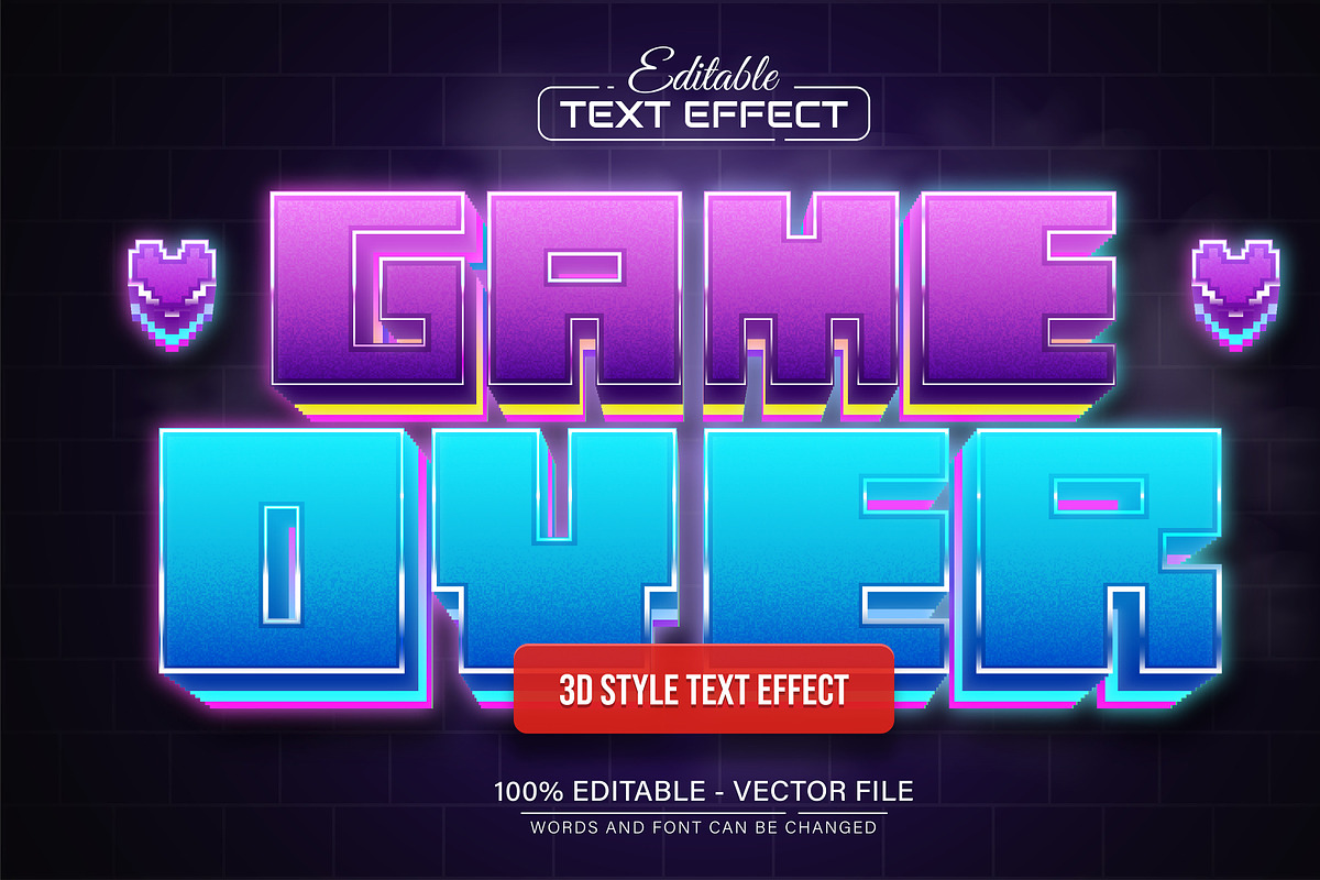 3D Text Effects Collection Vol 30, a Graphic by Aglonemadesign (Photo 7 of 9)