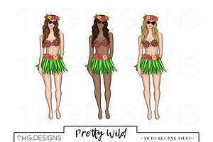 Fashion Tropical Safari Clip Art