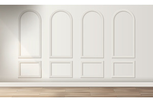 Realistic wall panels with classic, an Object Illustration by art PVP - market