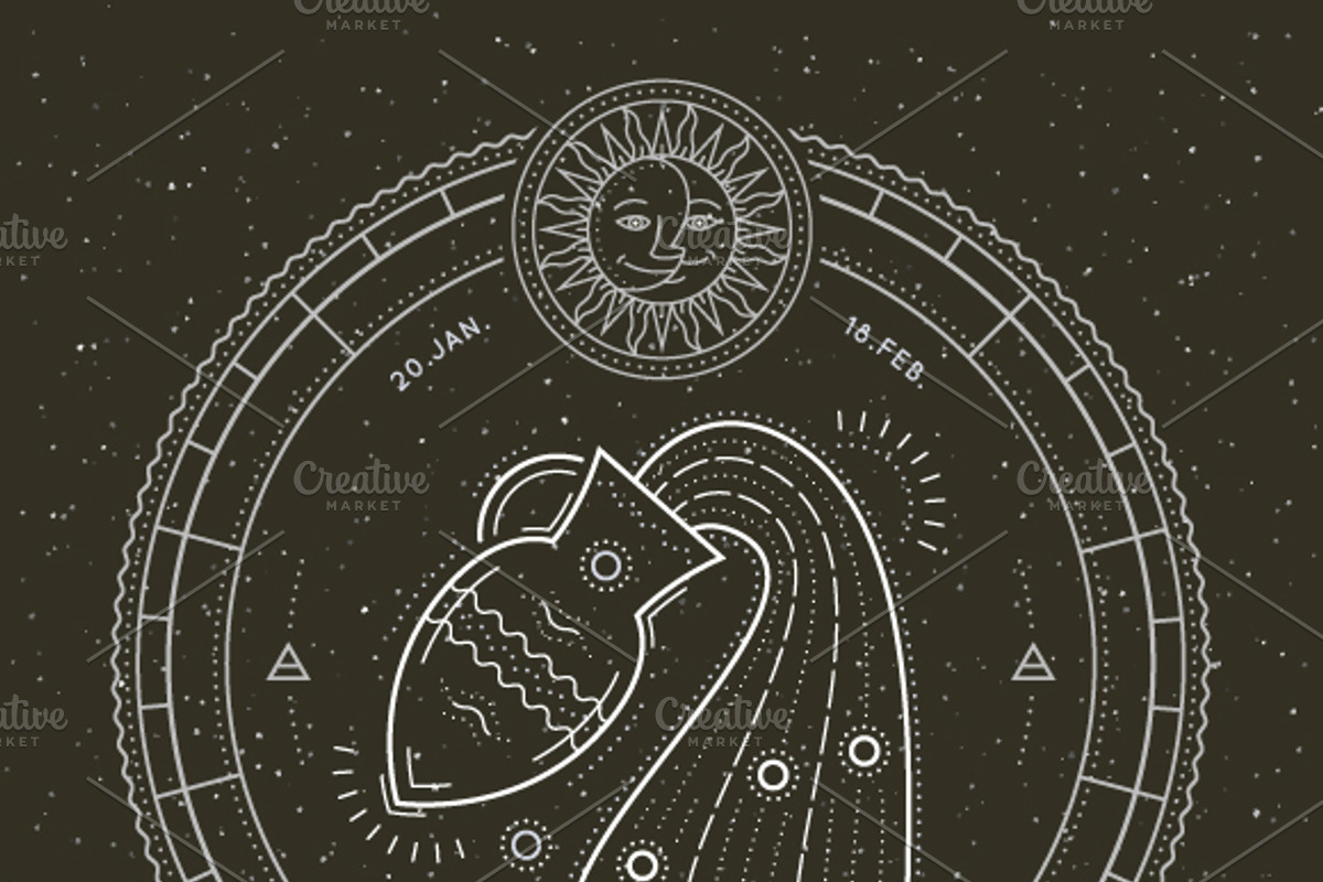 ♒ Aquarius Zodiac Symbol, an Object Graphic by painterr (Photo 2 of 2)