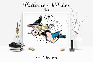 Halloween Witches Set