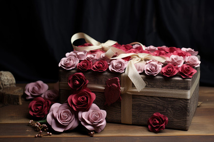 A wooden box overflowing with a boun, a Photo by Iftikhar Alam