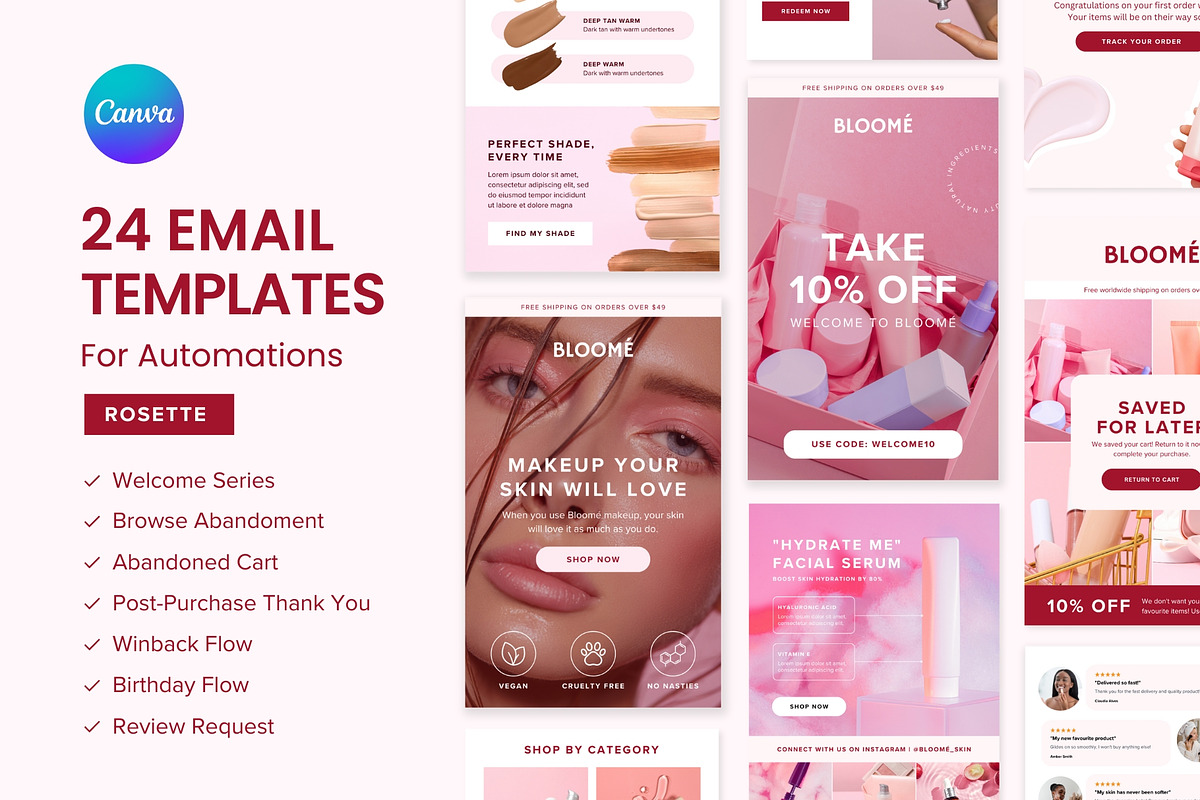 24 Canva Email Template Flow Designs, an Email Template by The Ecommerce Creative (Photo 1 of 12)