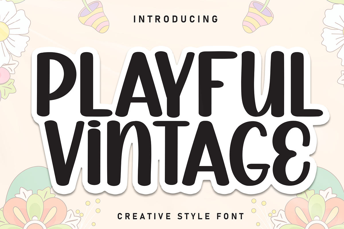 Playful Vintage | Script Font, a Script Font by Scratchones (Photo 1 of 8)
