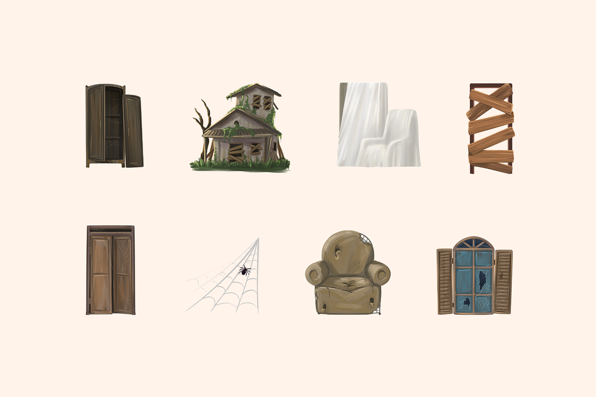 Abandoned House Interior, an Object Graphic by Deemak Daksina (Photo 1 of 3)