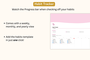 Habit Tracker, Notion Template