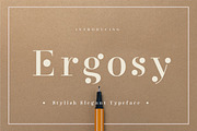 Ergosy, a Serif Font by geengraphy (Thumbnail 1 of 4)
