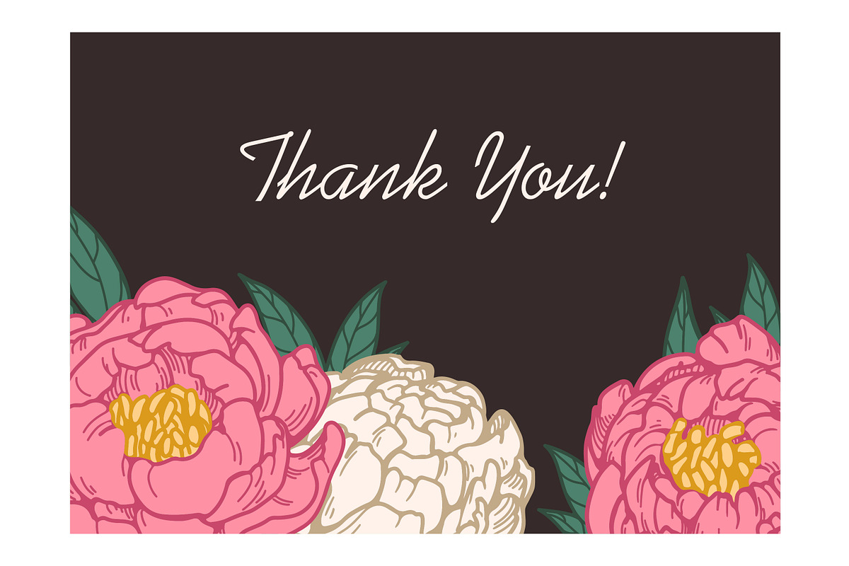 Floral wedding card backgrounds set, a Decorative Illustration by Good Studio (Photo 4 of 10)