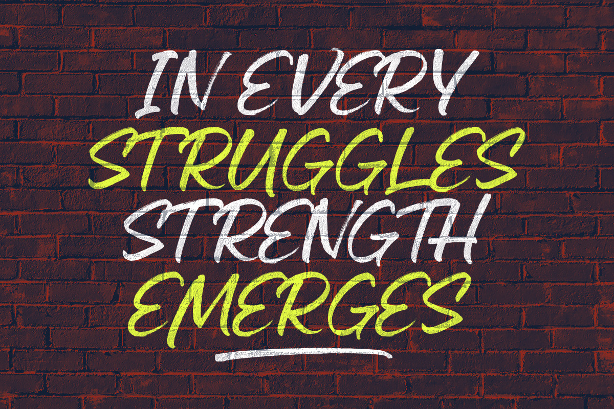 High Recoil - Handwritten Brush Font, a Script Font by Letterhend Studio (Photo 7 of 10)