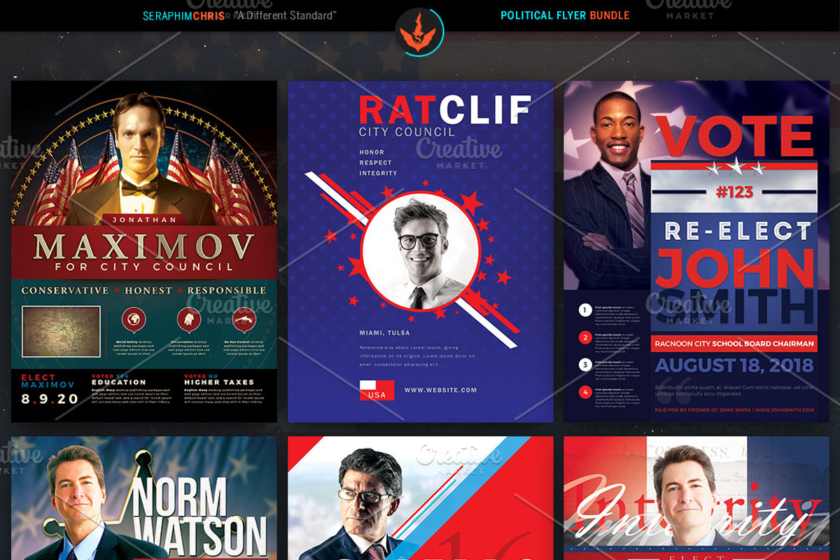 Ultimate Political Flyer Bundle, a Flyer Template by SeraphimChris (Photo 3 of 3)