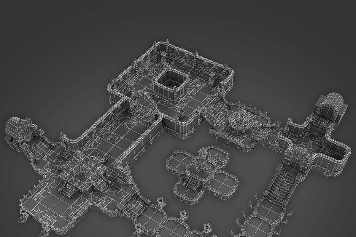 Cloudy Dungeon Set, an Architecture 3D Model by 3Dfancy (Photo 4 of 14)