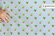 Radish Seamless Pattern Collection, a Pattern Graphic by Little Creative Scribbles (Thumbnail 9 of 10)