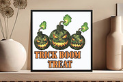 Camo Pumpkins Halloween Sublimation, an Illustration by DreamCafeArt (Thumbnail 3 of 6)