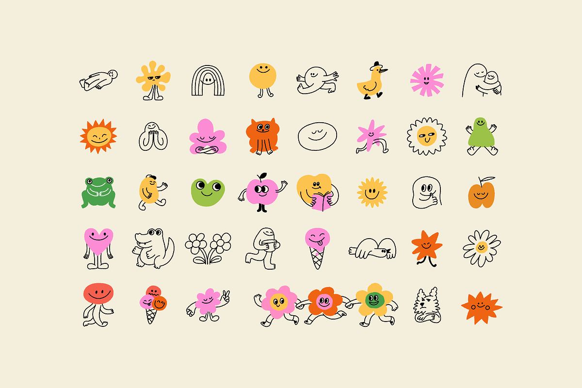 Naive Art, Vector Illustrations, an Object Graphic by venimo (Photo 5 of 17)
