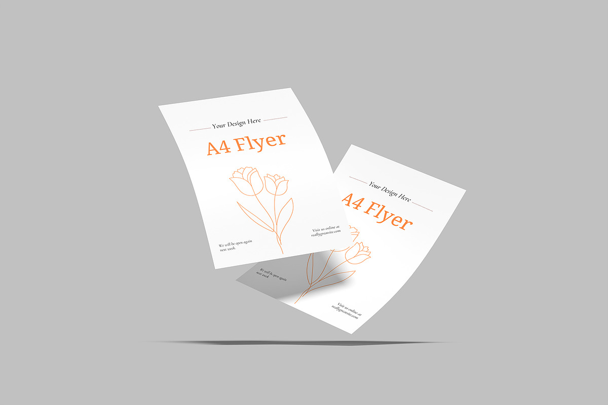 Premium Flyer Mockup, a Flyer Template by rizalamora (Photo 4 of 10)