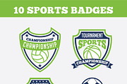 SPORTS BADGES AND LOGO BUNDLE, a Branding & Logo Template by shazi (Thumbnail 25 of 31)