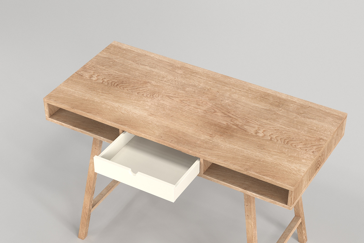 Scandinavian Desk 05, a Furniture 3D Model by maxtracing2 (Photo 4 of 11)
